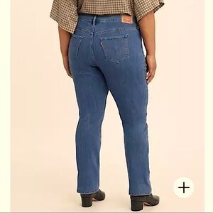 NWT Levi's Plus 26 Short Gold Label Women's Curvy Totally Shaping Straight Jeans